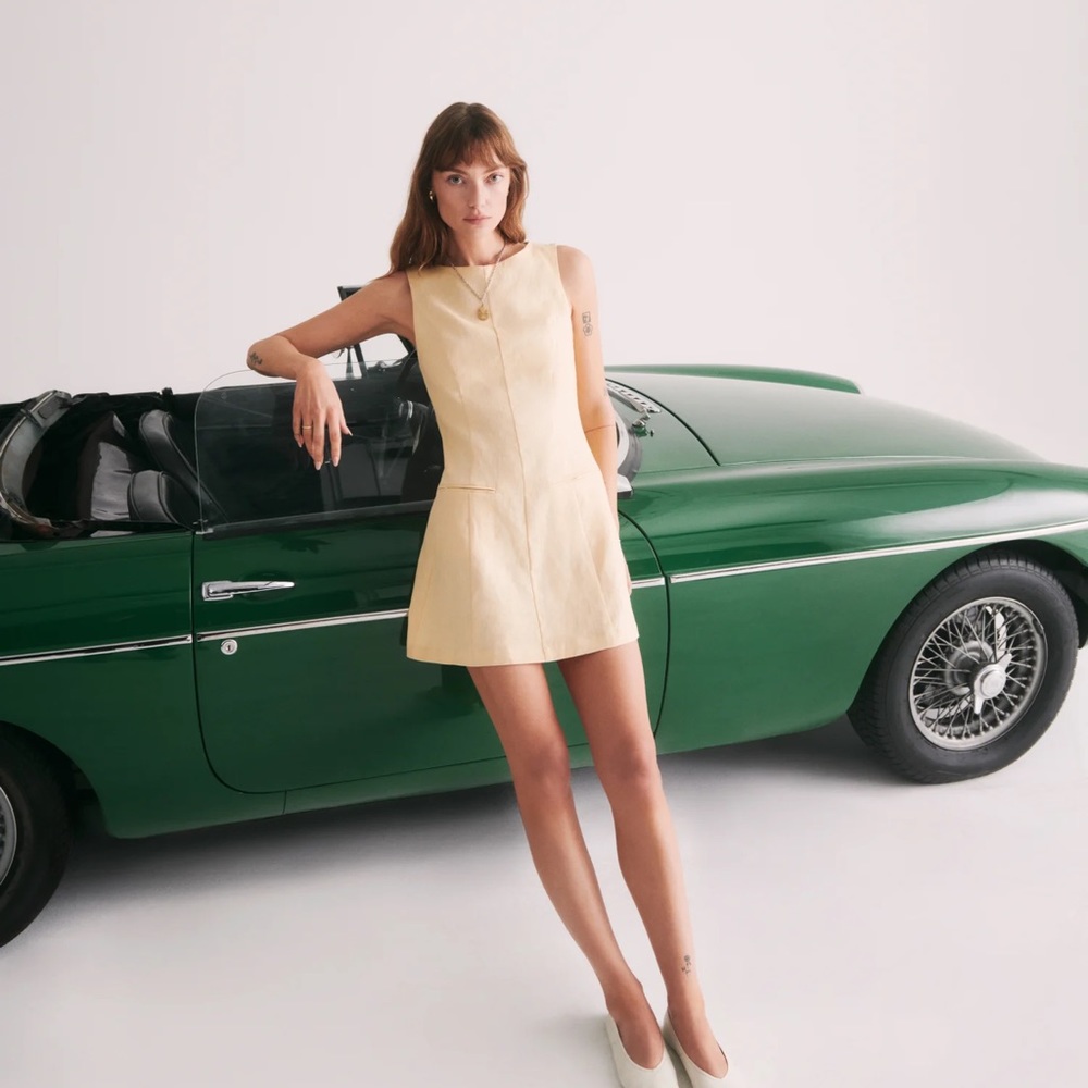 Citron Lemon dress in Parmesean